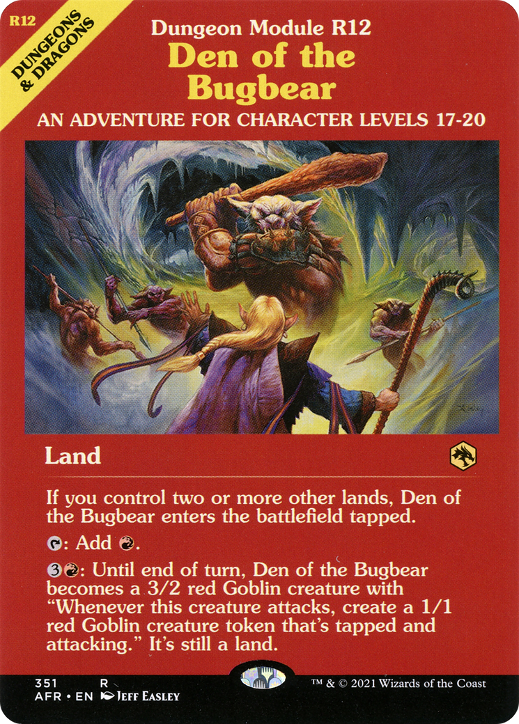 Den of the Bugbear (Showcase) (351) Foil - Adventures in the Forgotten Realms