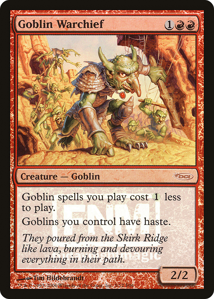 Goblin Warchief (005) Foil - Friday Night Magic 2006