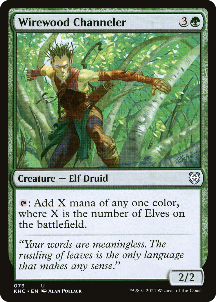 Wirewood Channeler (079) - Kaldheim Commander