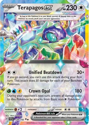 Terapagos ex - 128/142 (128) Holofoil - SV07 Stellar Crown