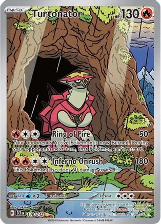 Turtonator - 146/142 (146) Holofoil - SV07 Stellar Crown