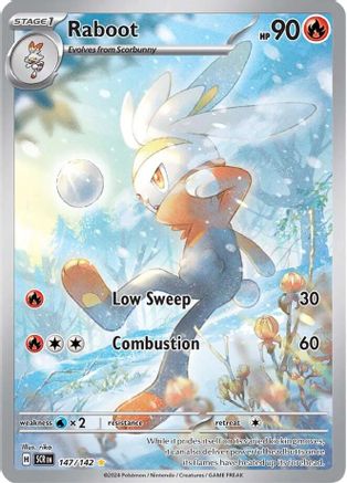 Raboot - 147/142 (147) Holofoil - SV07 Stellar Crown