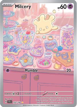 Milcery - 152/142 (152) Holofoil - SV07 Stellar Crown
