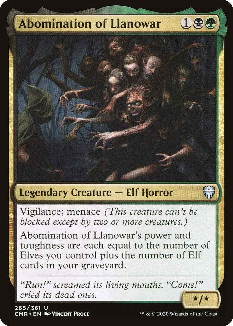 Abomination of Llanowar (265) Foil - Commander Legends