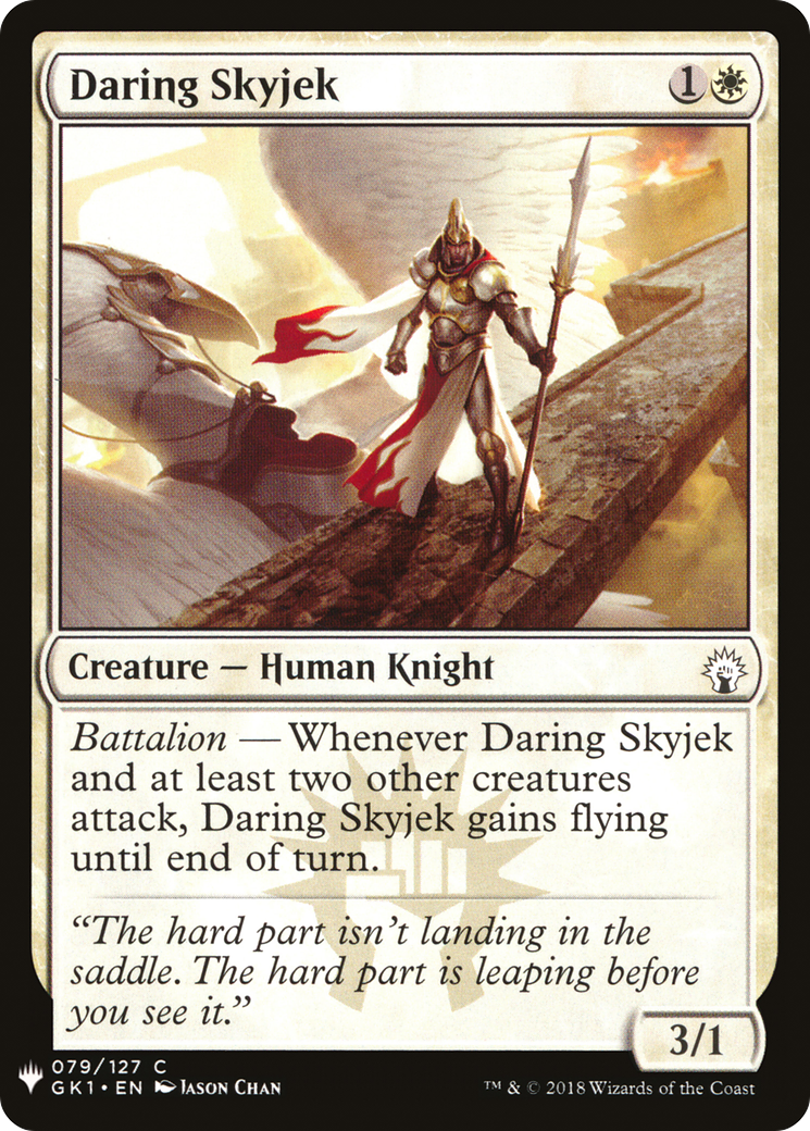 Daring Skyjek (GK1-79) - The List