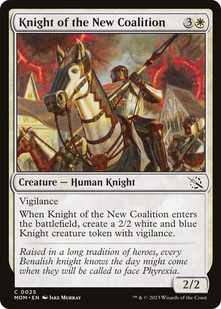 Knight of the New Coalition (025) Foil - March of the Machine