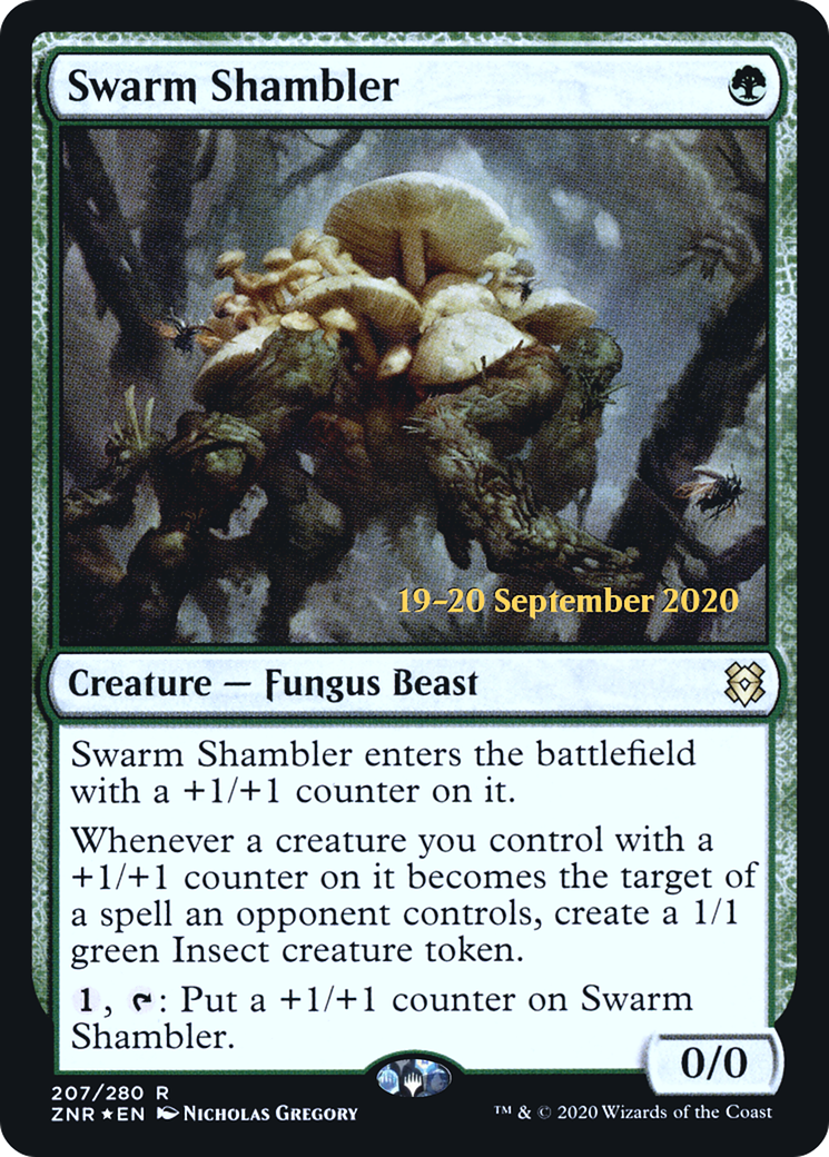 Swarm Shambler (207s) Foil - Zendikar Rising Promos