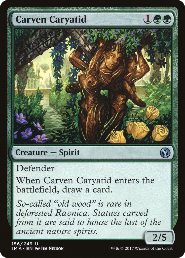 Carven Caryatid (156) Foil - Iconic Masters