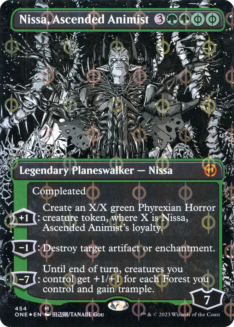 Nissa, Ascended Animist (Showcase) (454) Foil - Phyrexia: All Will Be One