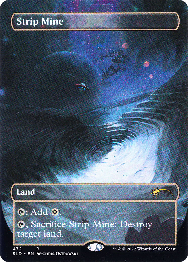 Strip Mine (Borderless) (Galaxy Foil) (472) Foil - Secret Lair Drop