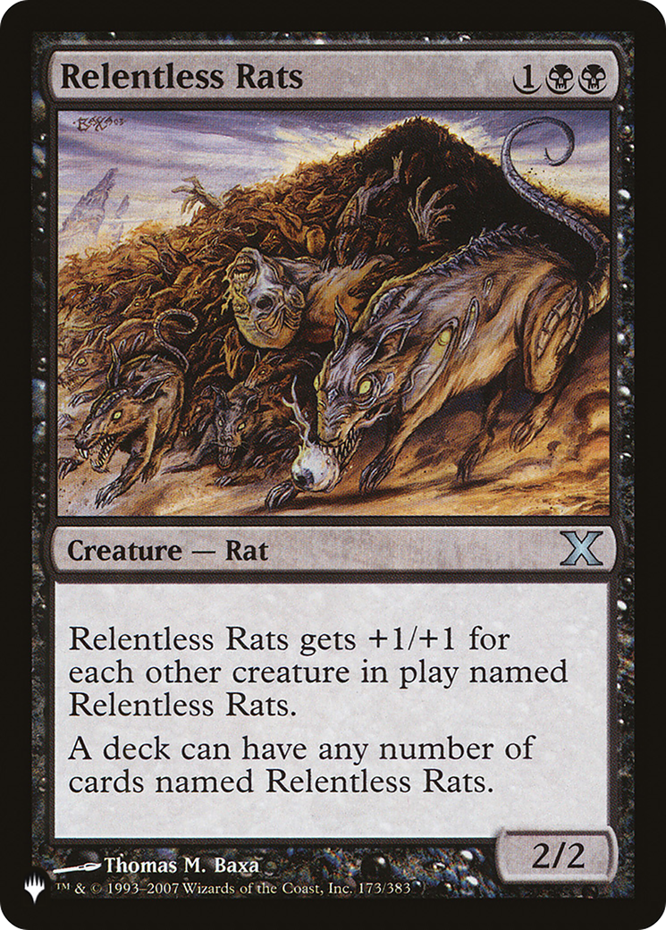 Relentless Rats (10E-173) - The List