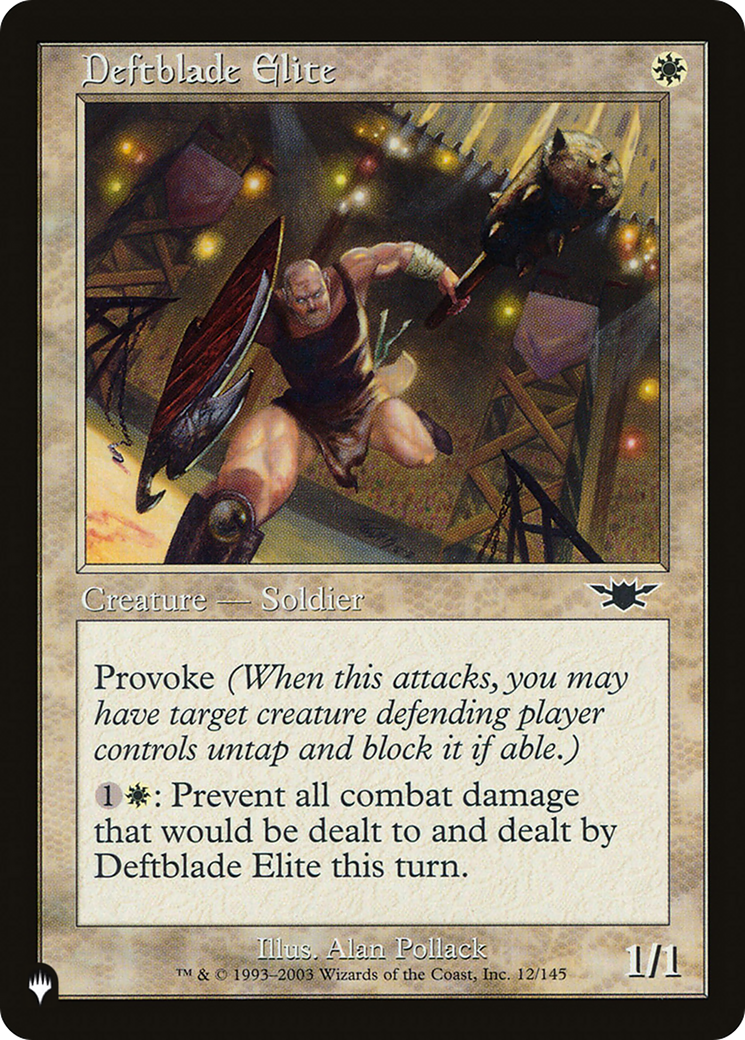Deftblade Elite (Retro) (LGN-12) - The List