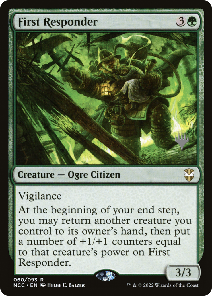 First Responder (60p) Foil - New Capenna Commander Promos