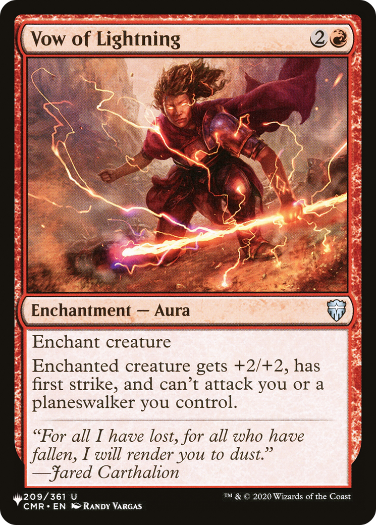 Vow of Lightning (CMR-209) - The List