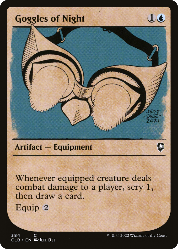 Goggles of Night (Showcase) (384) Foil - Commander Legends: Battle for Baldur's Gate