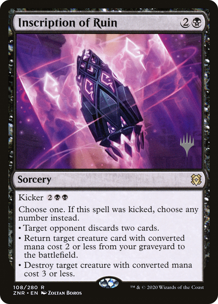Inscription of Ruin (108) - Zendikar Rising Promos