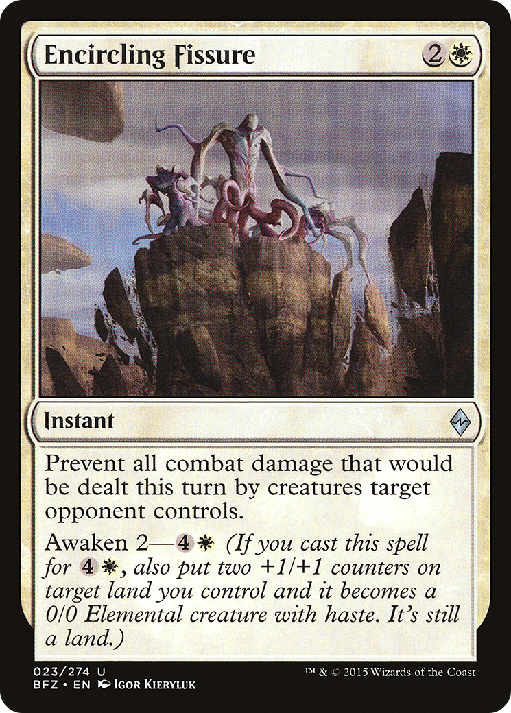 Encircling Fissure (023) Foil - Battle for Zendikar