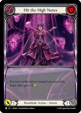 Hit the High Notes (Blue) (ARA021) - Blitz Deck: Rosetta - Aurora