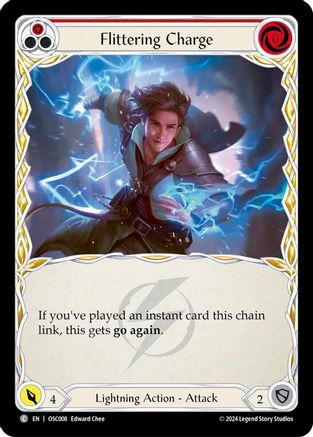 Flittering Charge (Red) (OSC008) - Blitz Deck: Rosetta - Oscilio