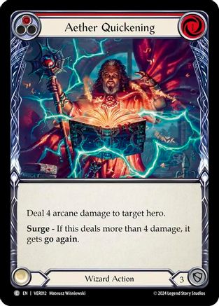 Aether Quickening (Red) (VER012) - Blitz Deck: Rosetta - Verdance