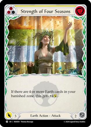 Strength of Four Seasons (Yellow) (ROS059) Rainbow Foil - Rosetta