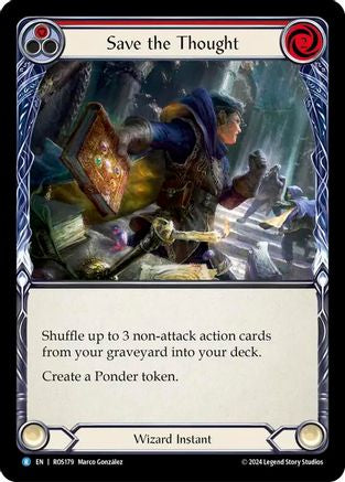 Save the Thought (Red) (ROS179) Rainbow Foil - Rosetta