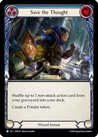 Save the Thought (Blue) (ROS181) Rainbow Foil - Rosetta
