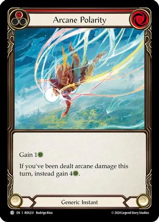 Arcane Polarity (Red) (ROS231) Rainbow Foil - Rosetta