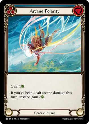 Arcane Polarity (Blue) (ROS233) Rainbow Foil - Rosetta