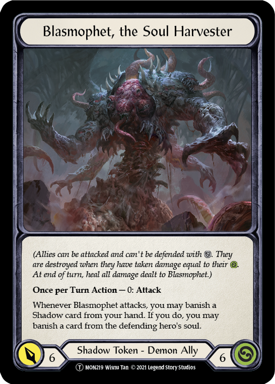 Blasmophet, the Soul Harvester // Ursur, the Soul Reaper (MON219) Unlimited Edition - Monarch