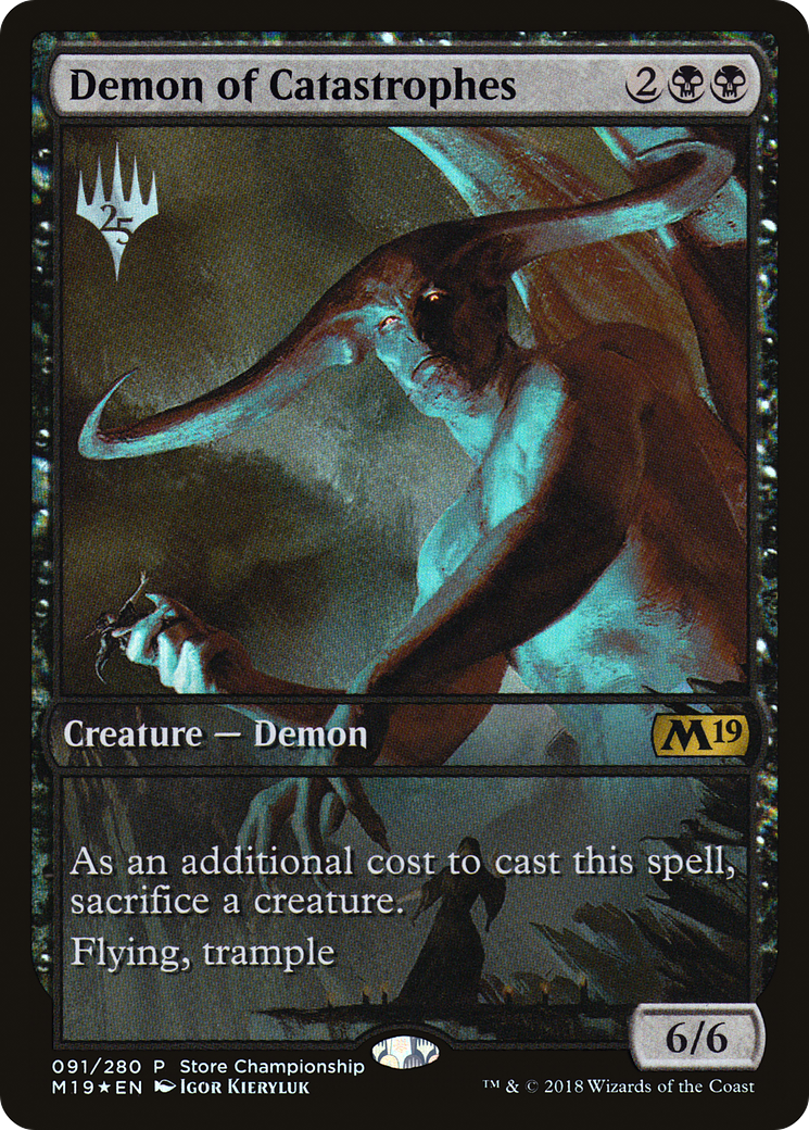 Demon of Catastrophes (091) Foil - Core Set 2019 Promos
