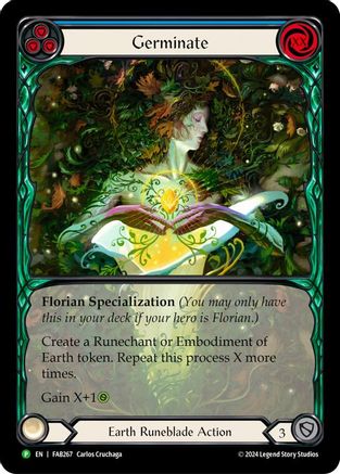 Germinate (Extended Art) (FAB267) Rainbow Foil - FaB Promos