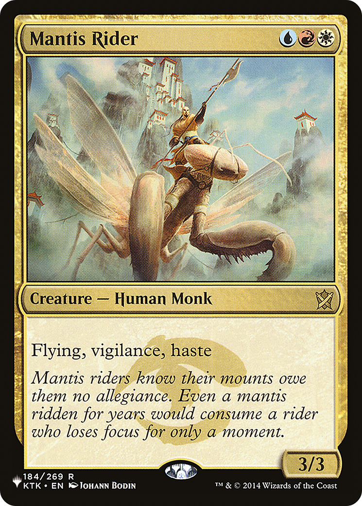 Mantis Rider (KTK-184) - The List