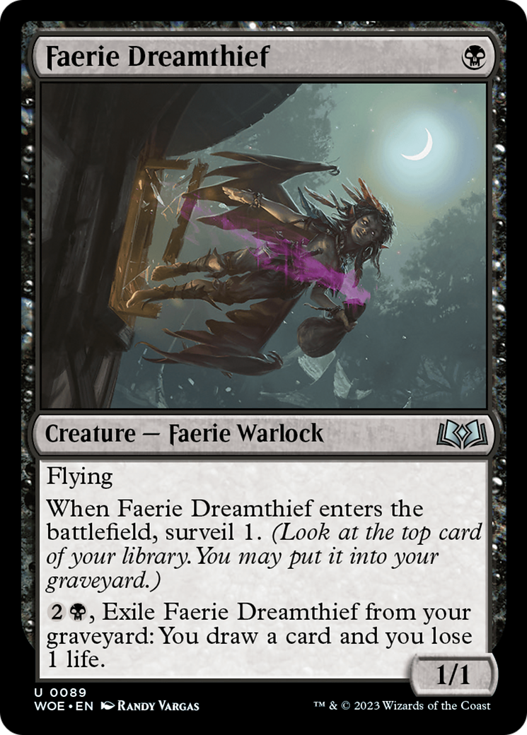 Faerie Dreamthief (089) Foil - Wilds of Eldraine