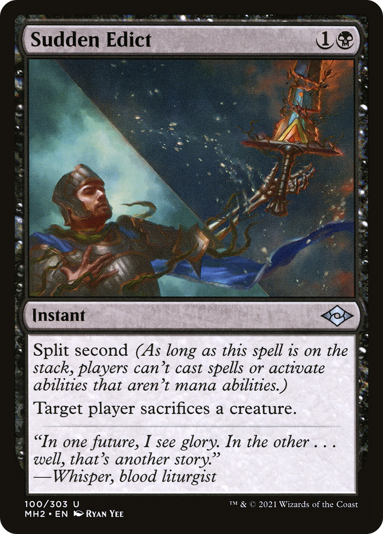 Sudden Edict (100) Foil - Modern Horizons 2