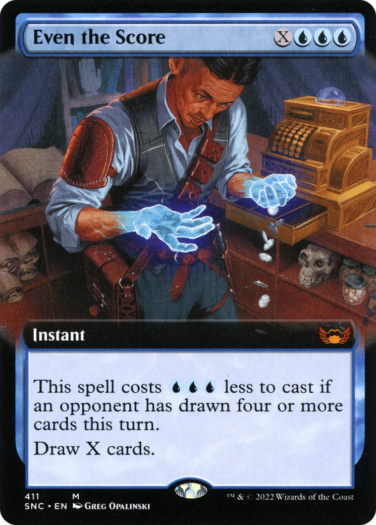 Even the Score (Extended Art) (411) Foil - Streets of New Capenna