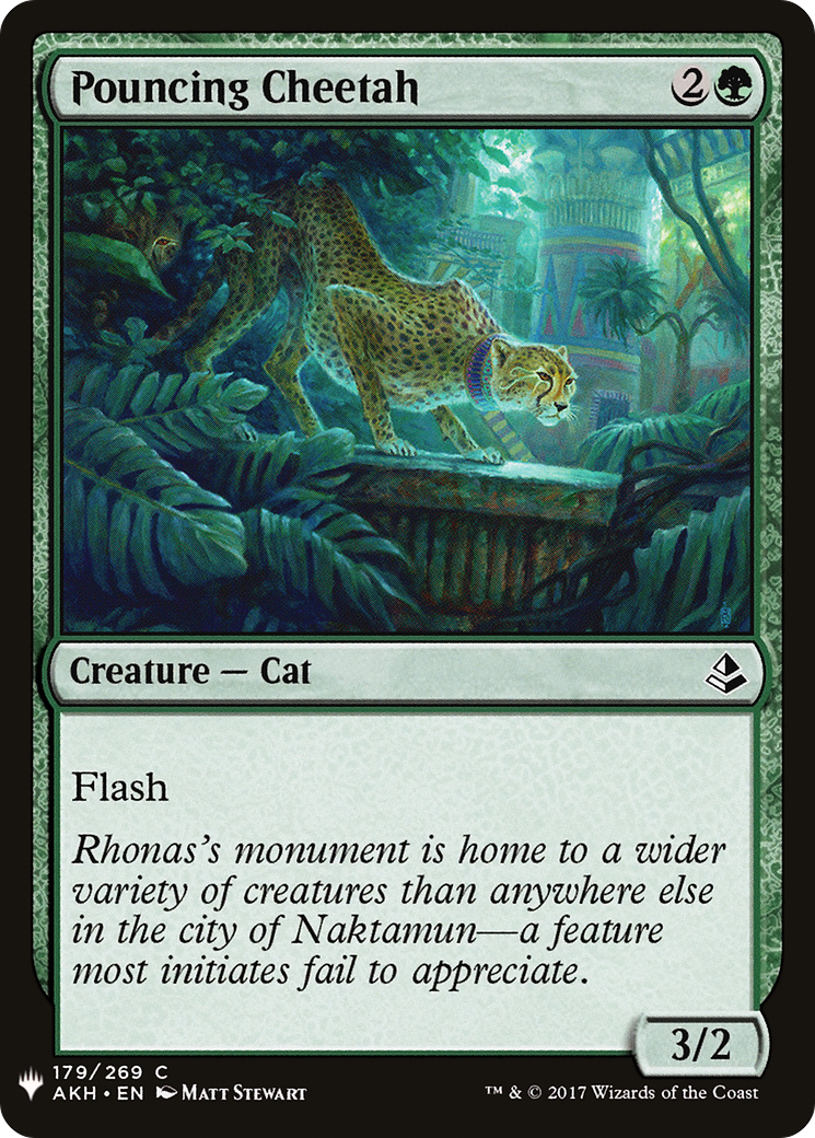 Pouncing Cheetah (AKH-179) - The List