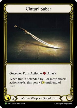 Cintari Saber (FAB185) Cold Foil - FaB Promos