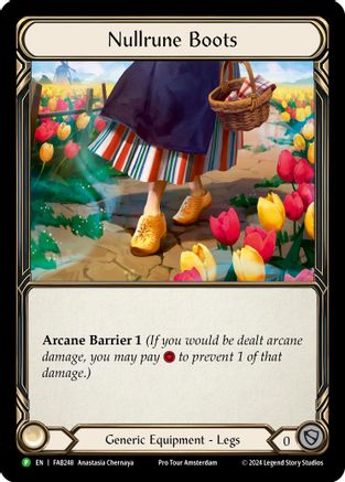 Nullrune Boots (FAB248) Rainbow Foil - FaB Promos