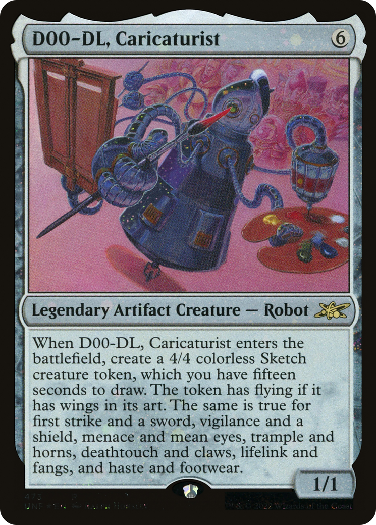 D00-DL, Caricaturist (473) Foil - Unfinity