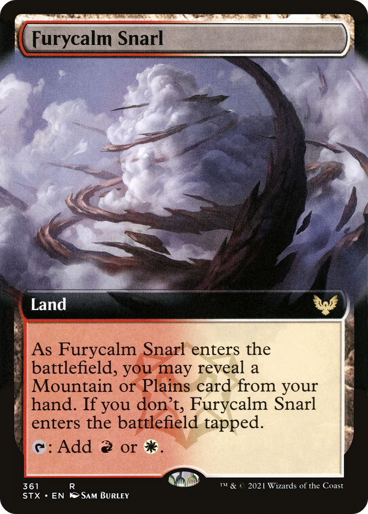 Furycalm Snarl (Extended Art) (361) Foil - Strixhaven: School of Mages