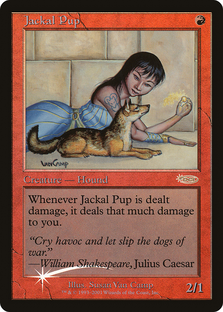 Jackal Pup (008) Foil - Friday Night Magic 2001