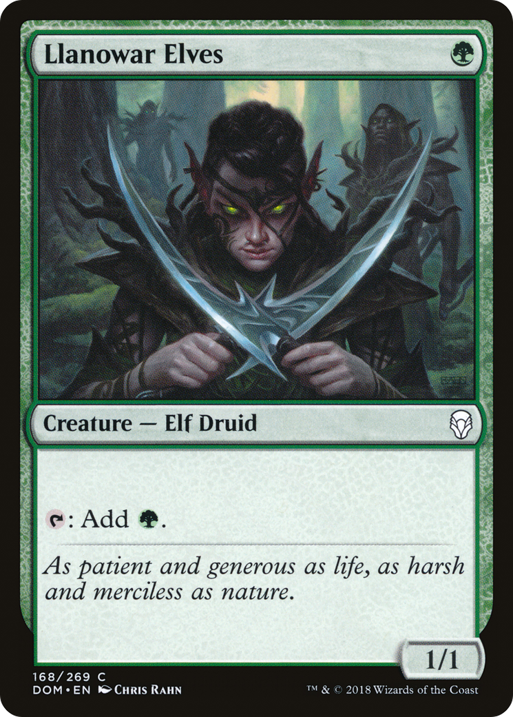 Llanowar Elves (168) Foil - Dominaria