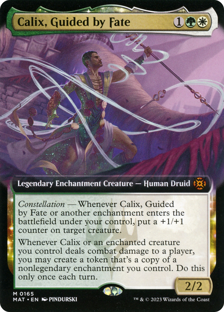 Calix, Guided by Fate (Extended Art) (165) Foil - March of the Machine: The Aftermath