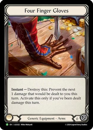Four Finger Glove (LGS322) Rainbow Foil - FaB Promos