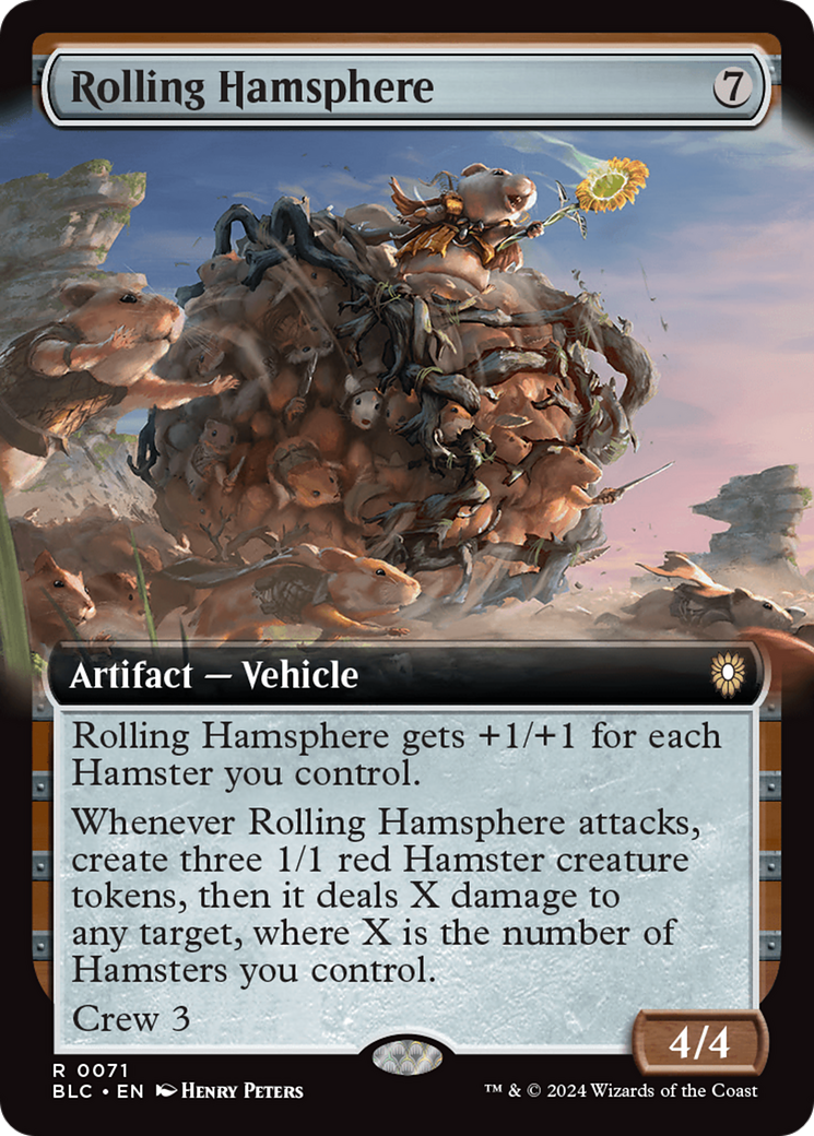 Rolling Hamsphere (Extended Art) (071) - Bloomburrow Commander