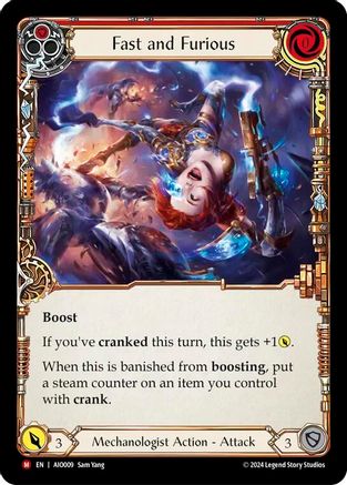 Fast and Furious (Red) (AIO009) Rainbow Foil - Armory Deck: Dash