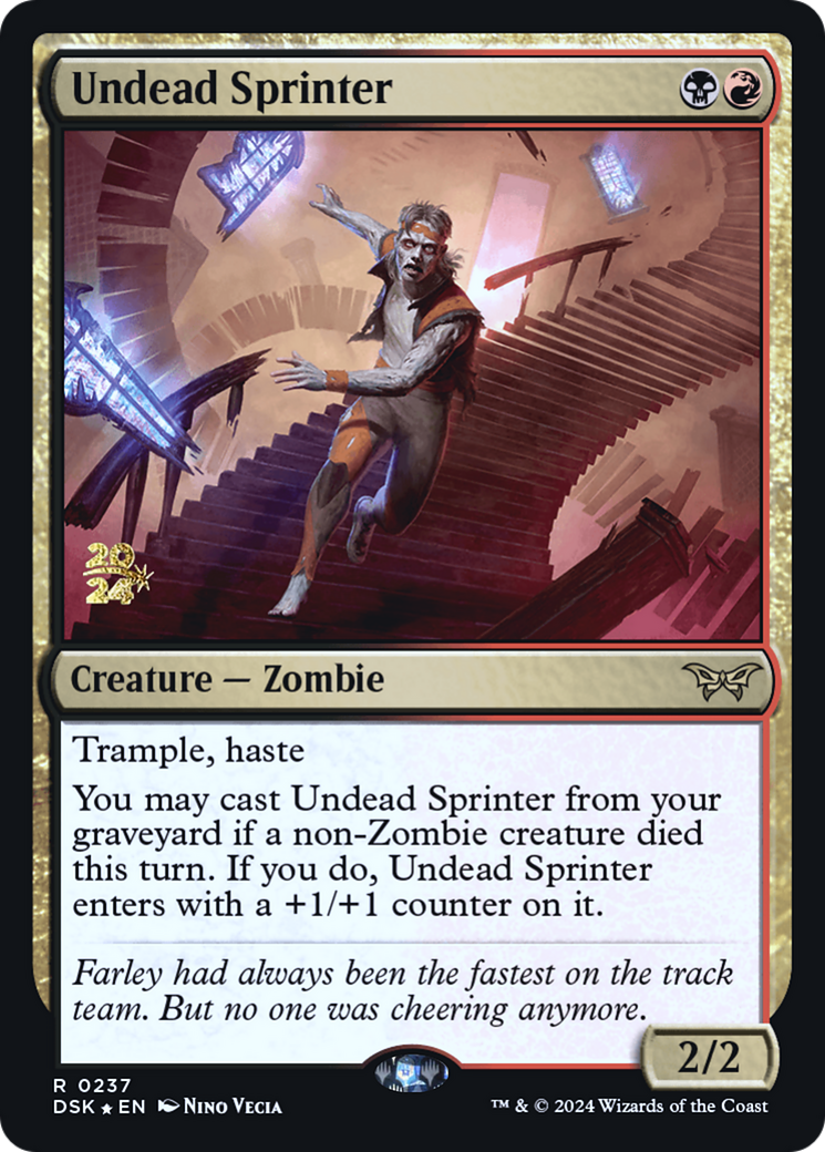 Undead Sprinter (237) Foil - Duskmourn: House of Horror Promos