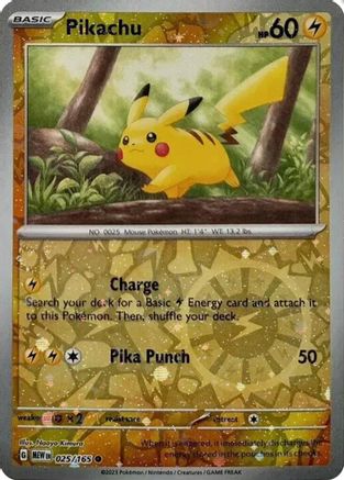 Pikachu - 025/165 (Reverse Cosmos Holo) (Costco Exclusive) (25) Holofoil - Miscellaneous Cards & Products