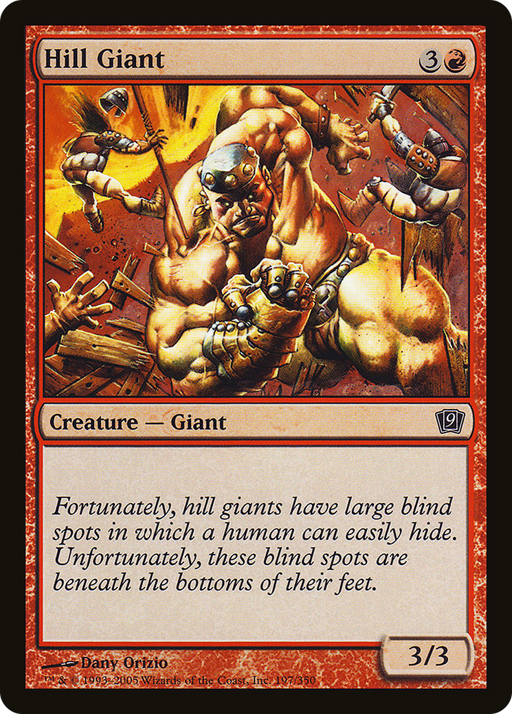 Hill Giant (197) Foil - Ninth Edition